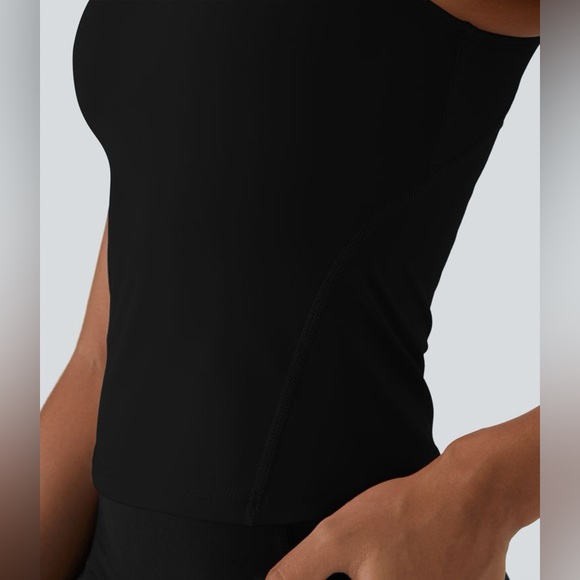 Halara SoftlyZero™ Plush Padded V Neck Plain Tank Top - size Small - Picture 5 of 11